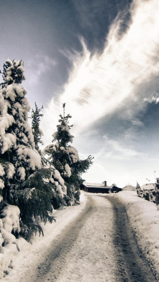 Road Beautiful Cloud Winter Snow Switzerland Nature Landscapes