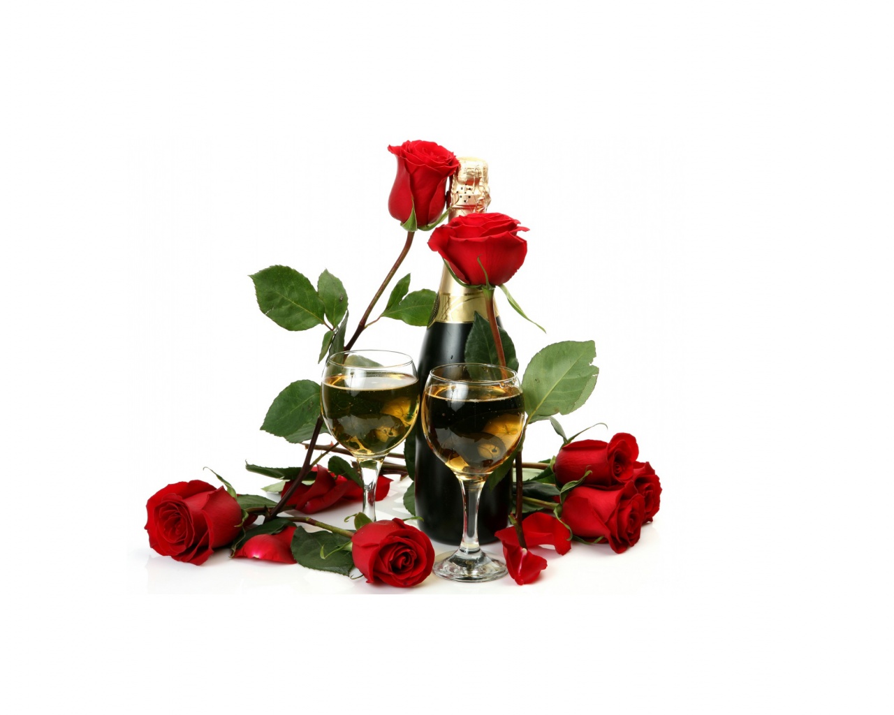 Roses And Champagne For Womens Day