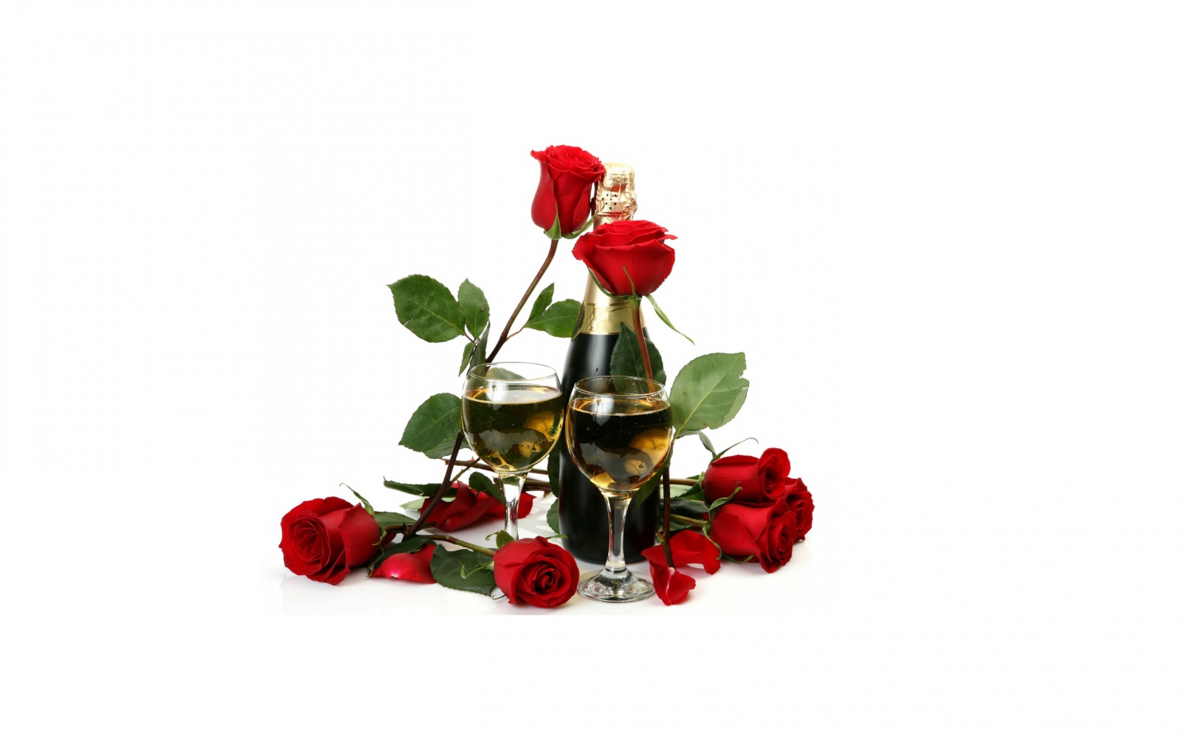 Roses And Champagne For Womens Day