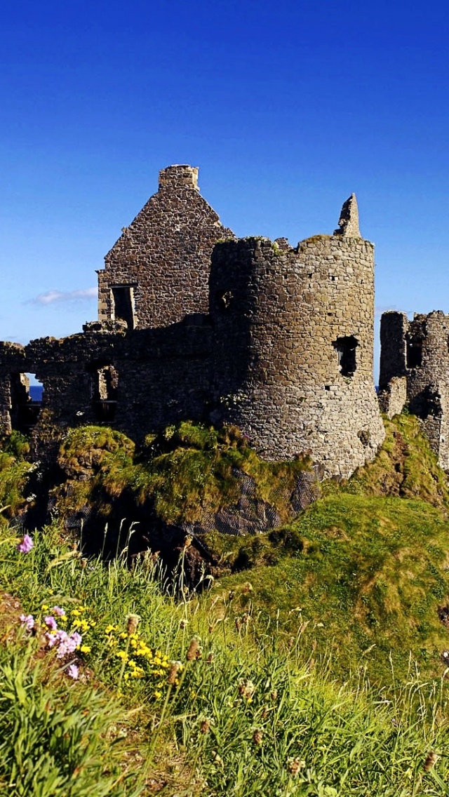 Ruins Of Dunluce Castle Antrim Northern Ireland United Kingdom