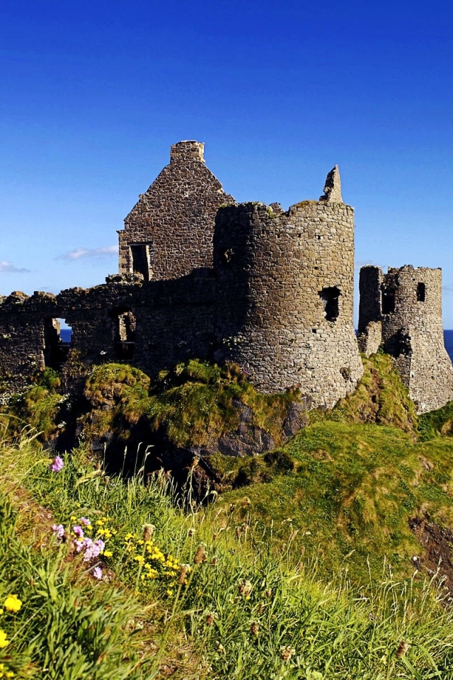 Ruins Of Dunluce Castle Antrim Northern Ireland United Kingdom