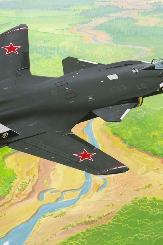 Russian Su-47 Berkut Fighter