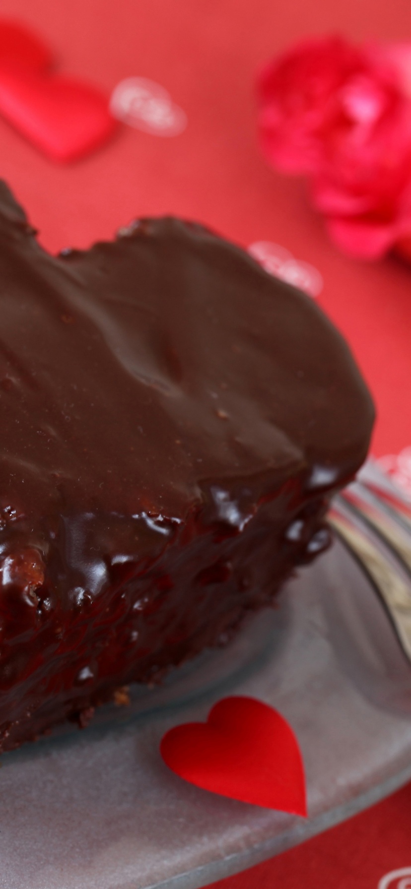 Saint Valentines Day Chocolate Cake