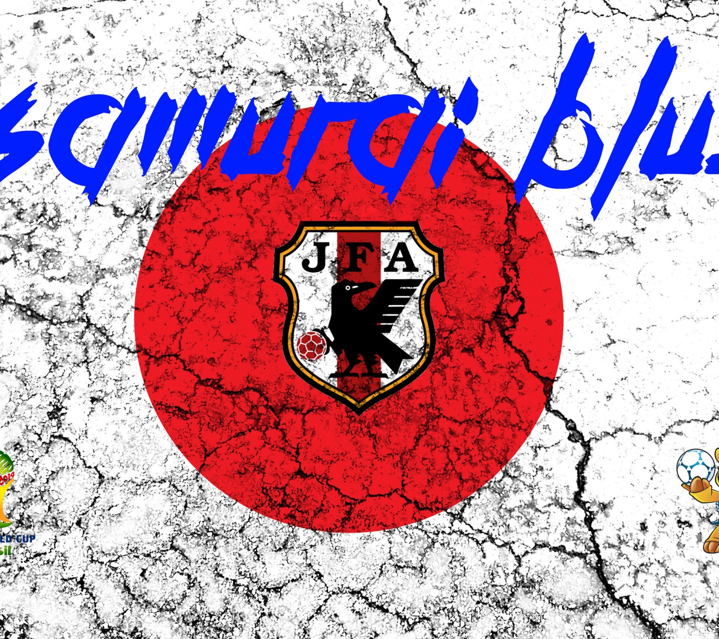 Samurai Blue Japan Football Crest Logo