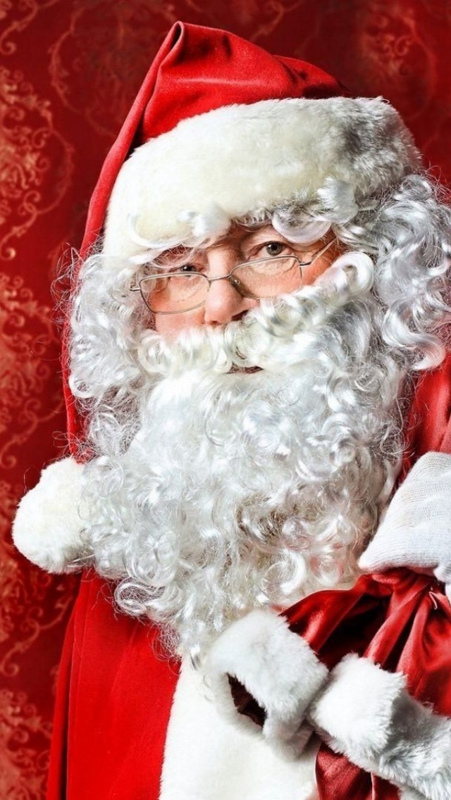 Santa Claus Bag Christmas Gifts Glasses Beard