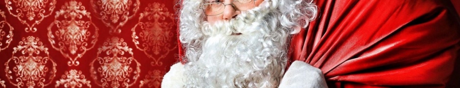 Santa Claus Bag Christmas Gifts Glasses Beard