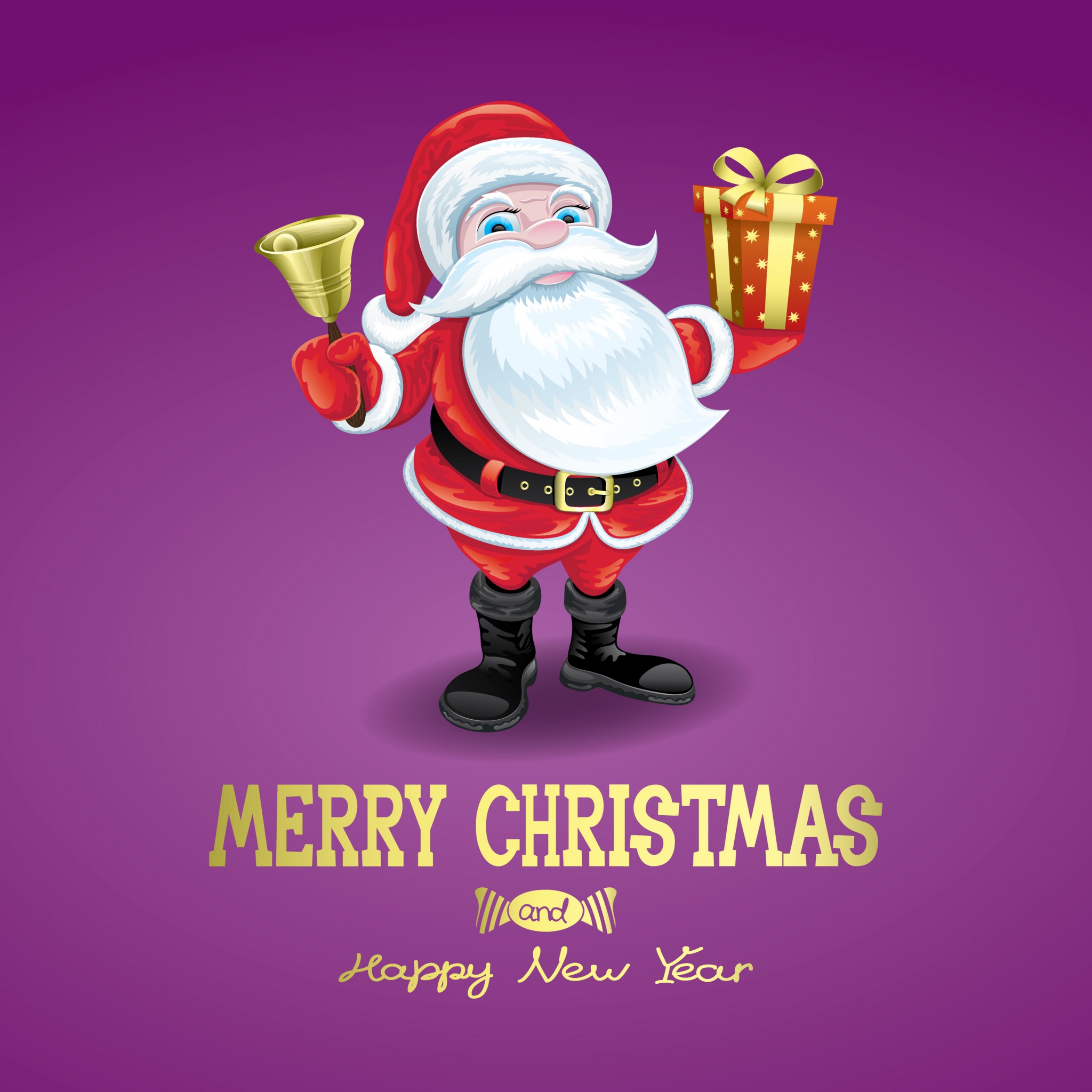 Santa Claus Wishes You Happy Holidays