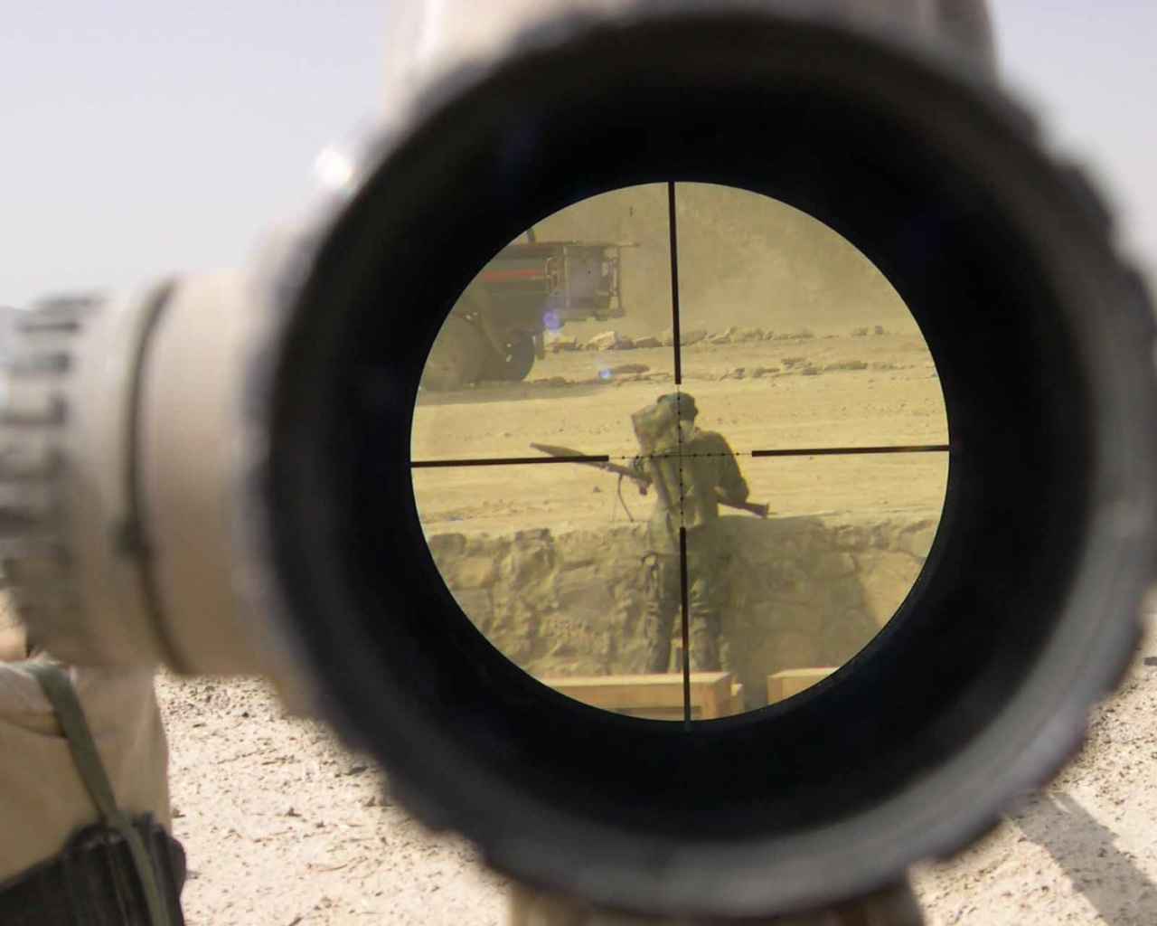 Scope Soldiers Military Sniper Rifle Recoil