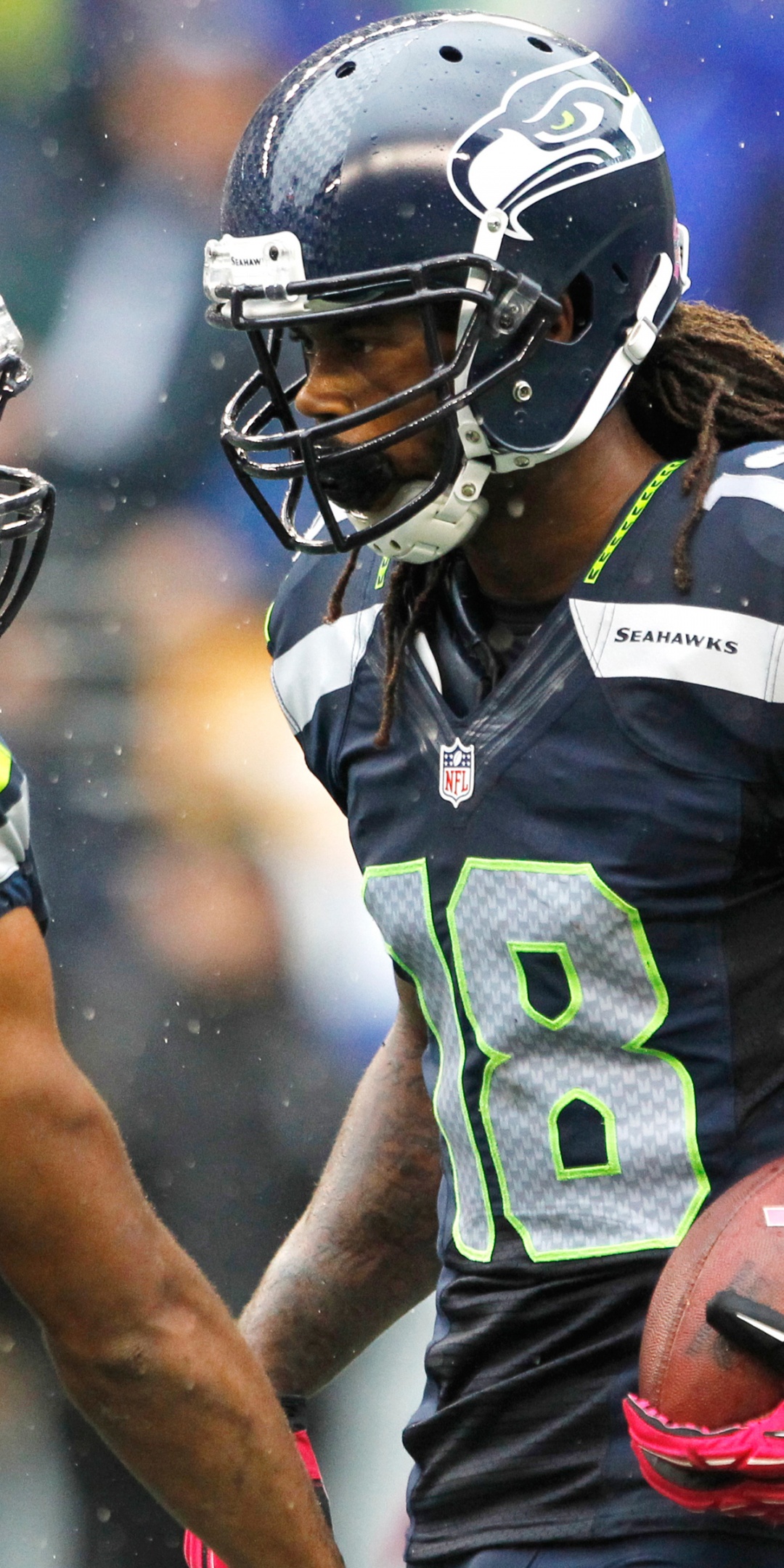 Seahawks-Golden Tate And Sidney Rice