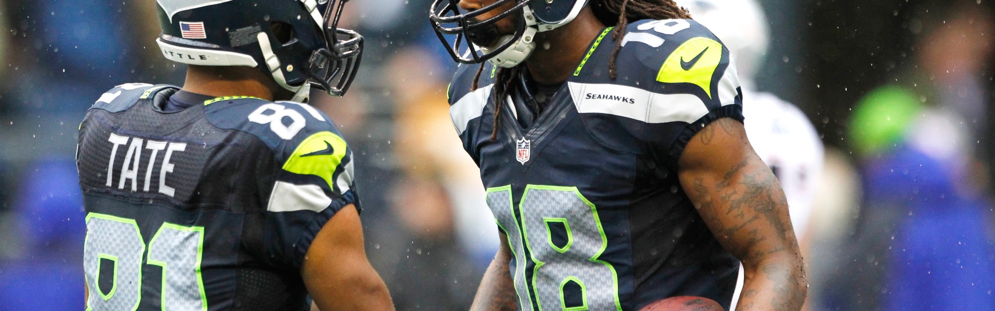 Seahawks-Golden Tate And Sidney Rice