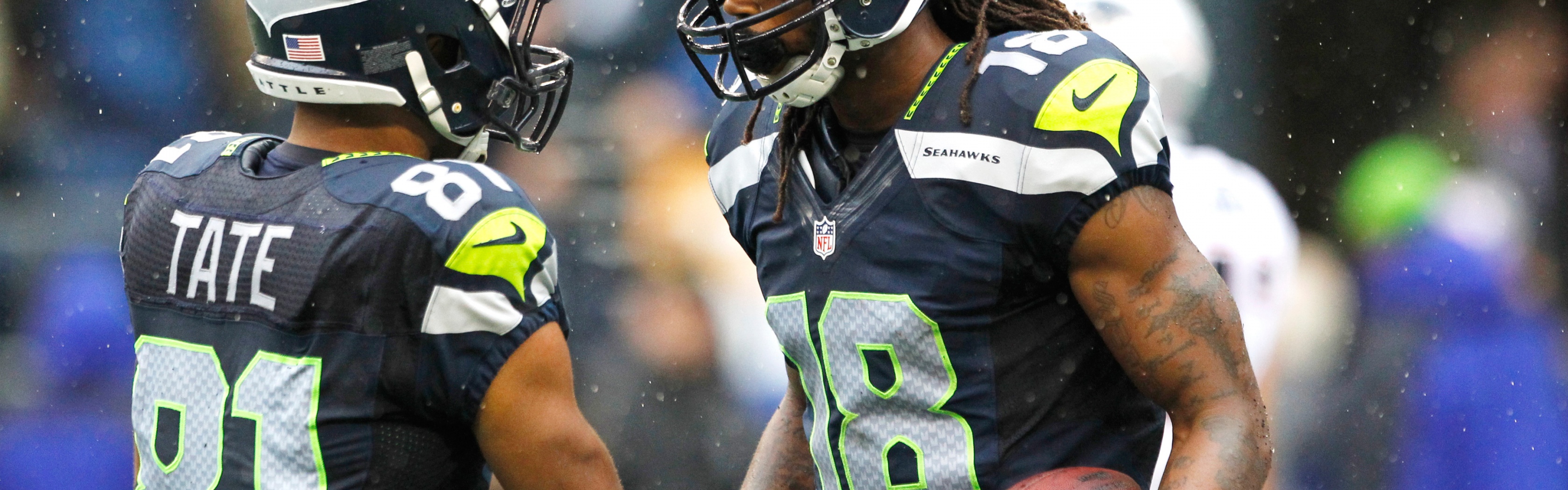 Seahawks-Golden Tate And Sidney Rice