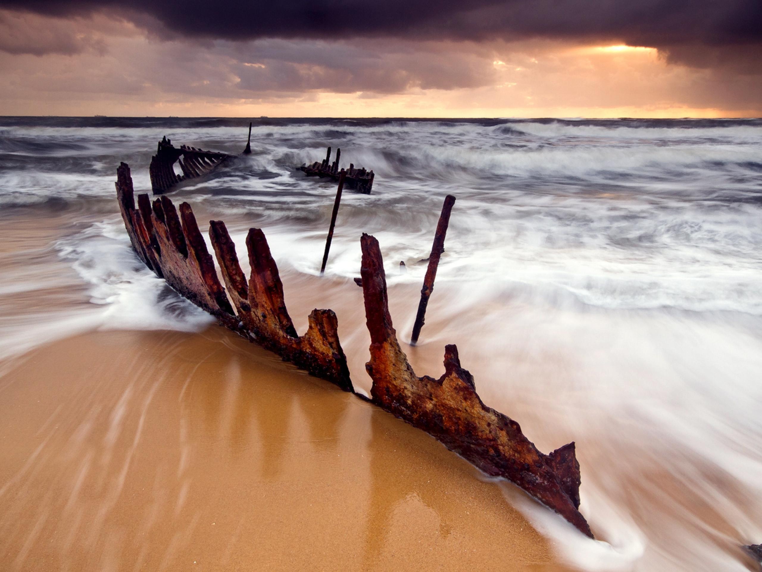 Seascape Beach Wave Nature Landscapes