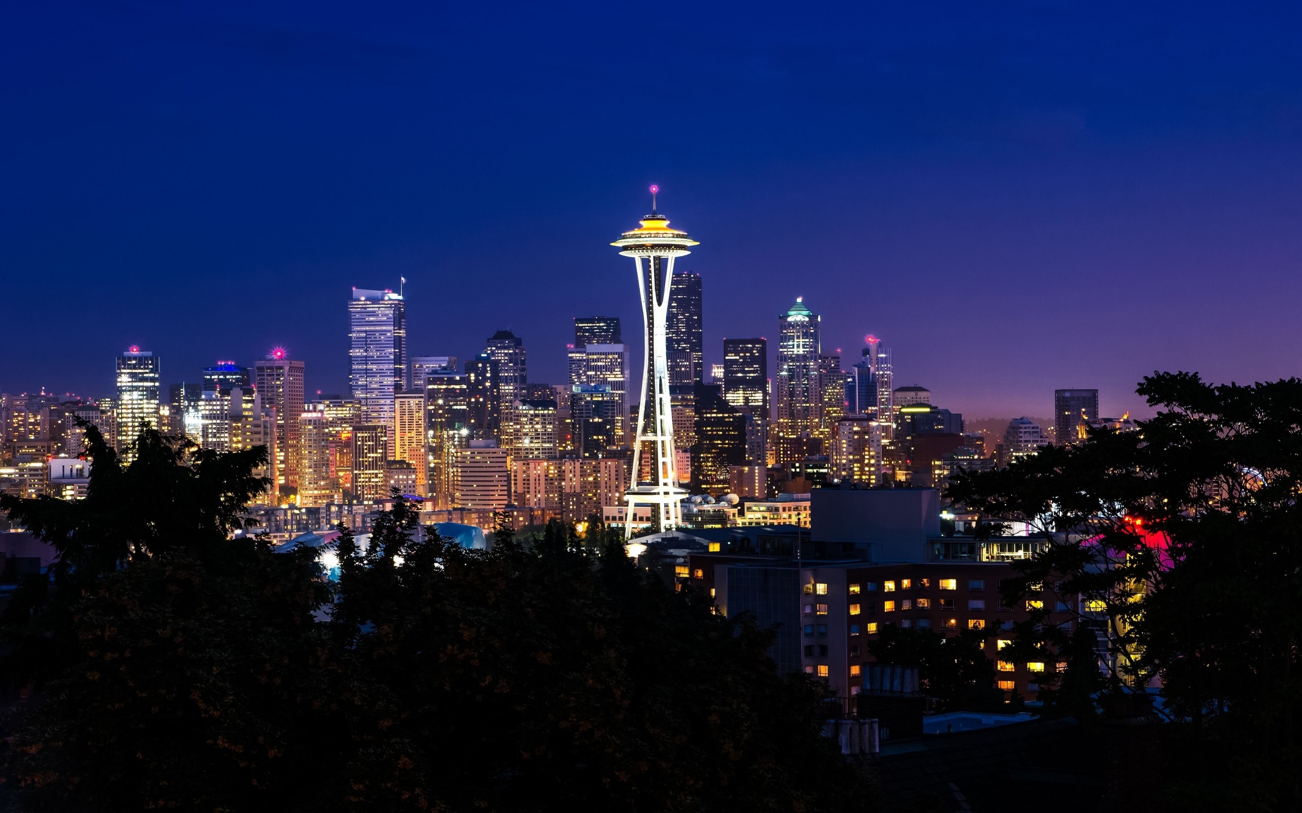 Seattle City In Night