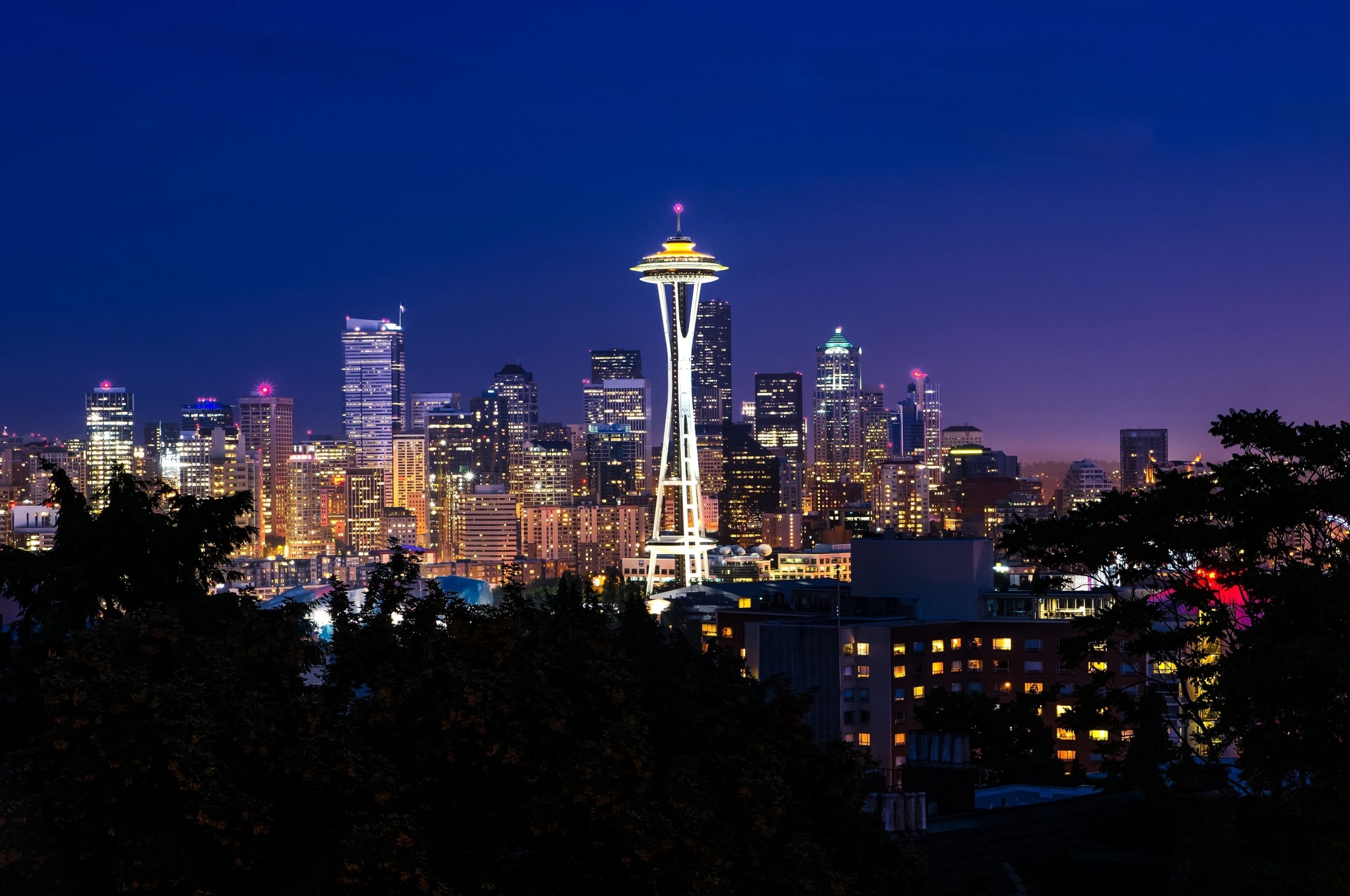 Seattle City In Night