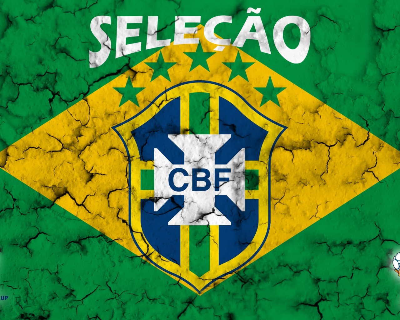 Selecao Brasil Football Crest 2014