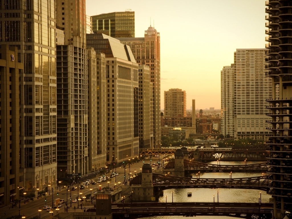 Skyscrapers Buildings Homes America Usa Chicago