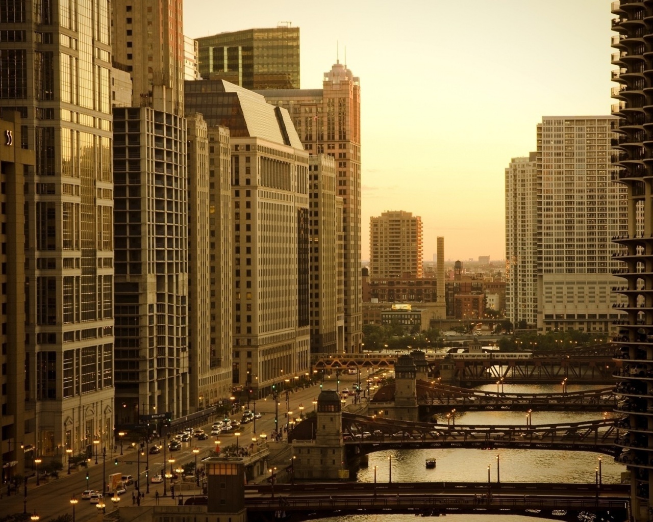 Skyscrapers Buildings Homes America Usa Chicago