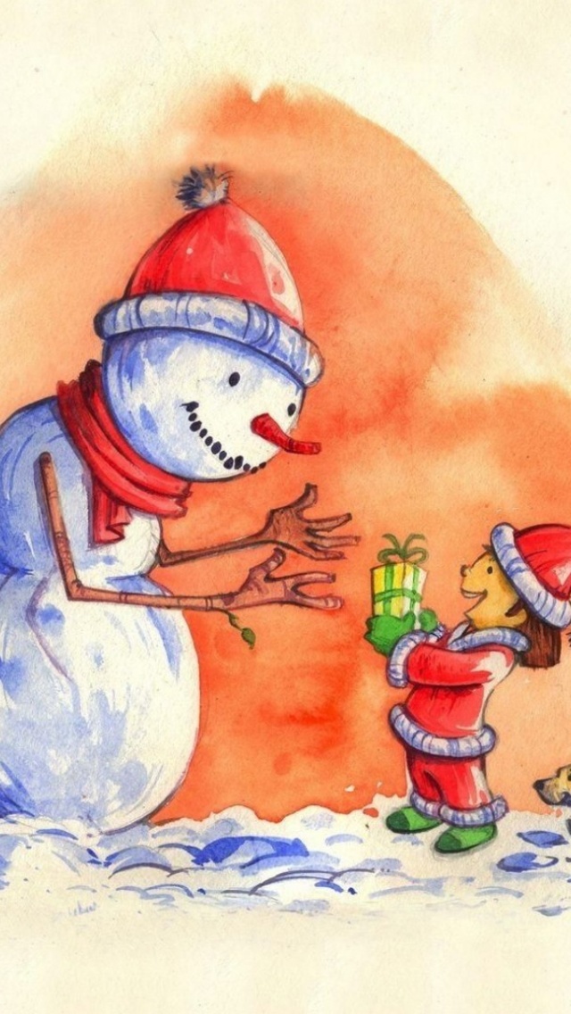 Snowman Baby Gift New Year Dog