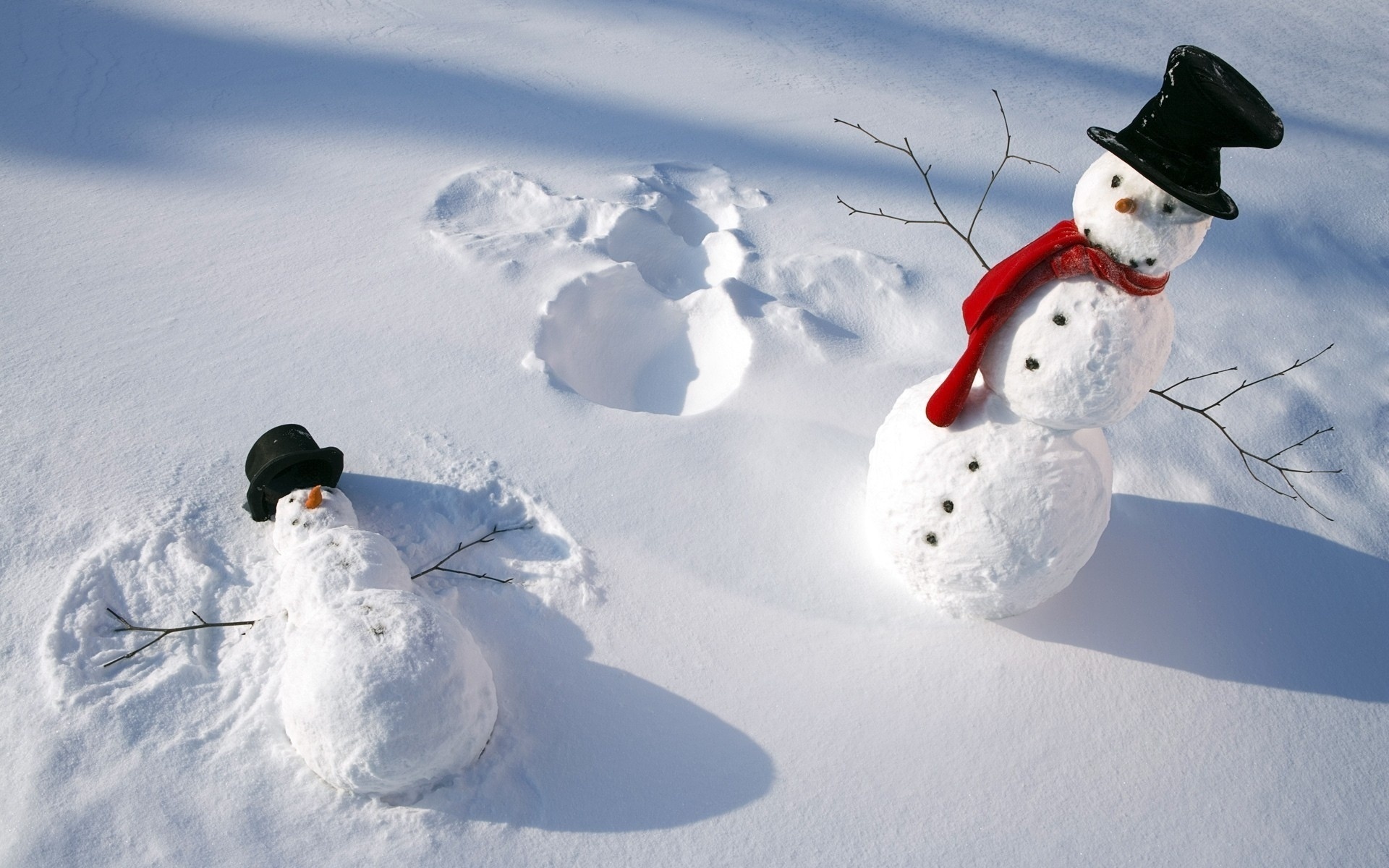 Snowman Winter Snow