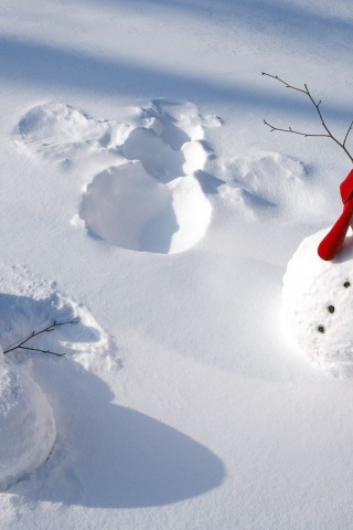 Snowman Winter Snow