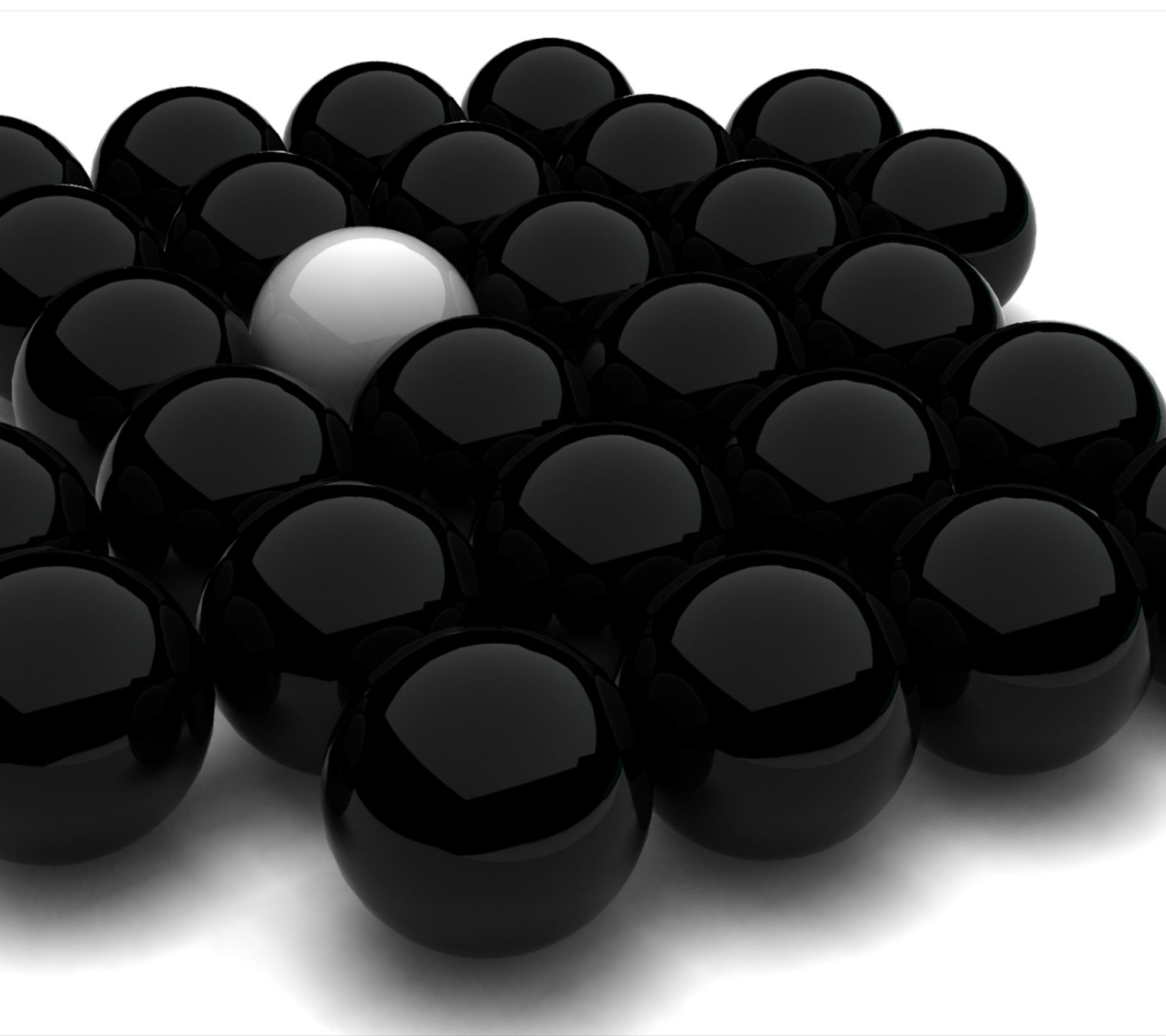 Spheres Black