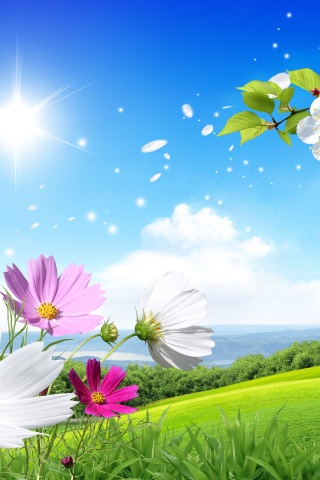 Spring Scene Background