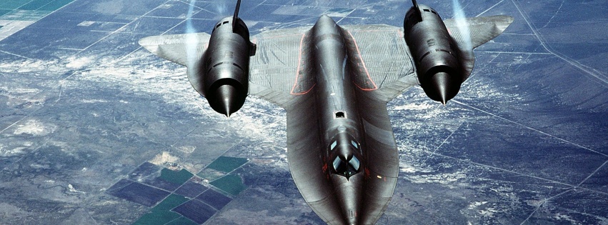 Sr 71 Blackbird Flying Clouds