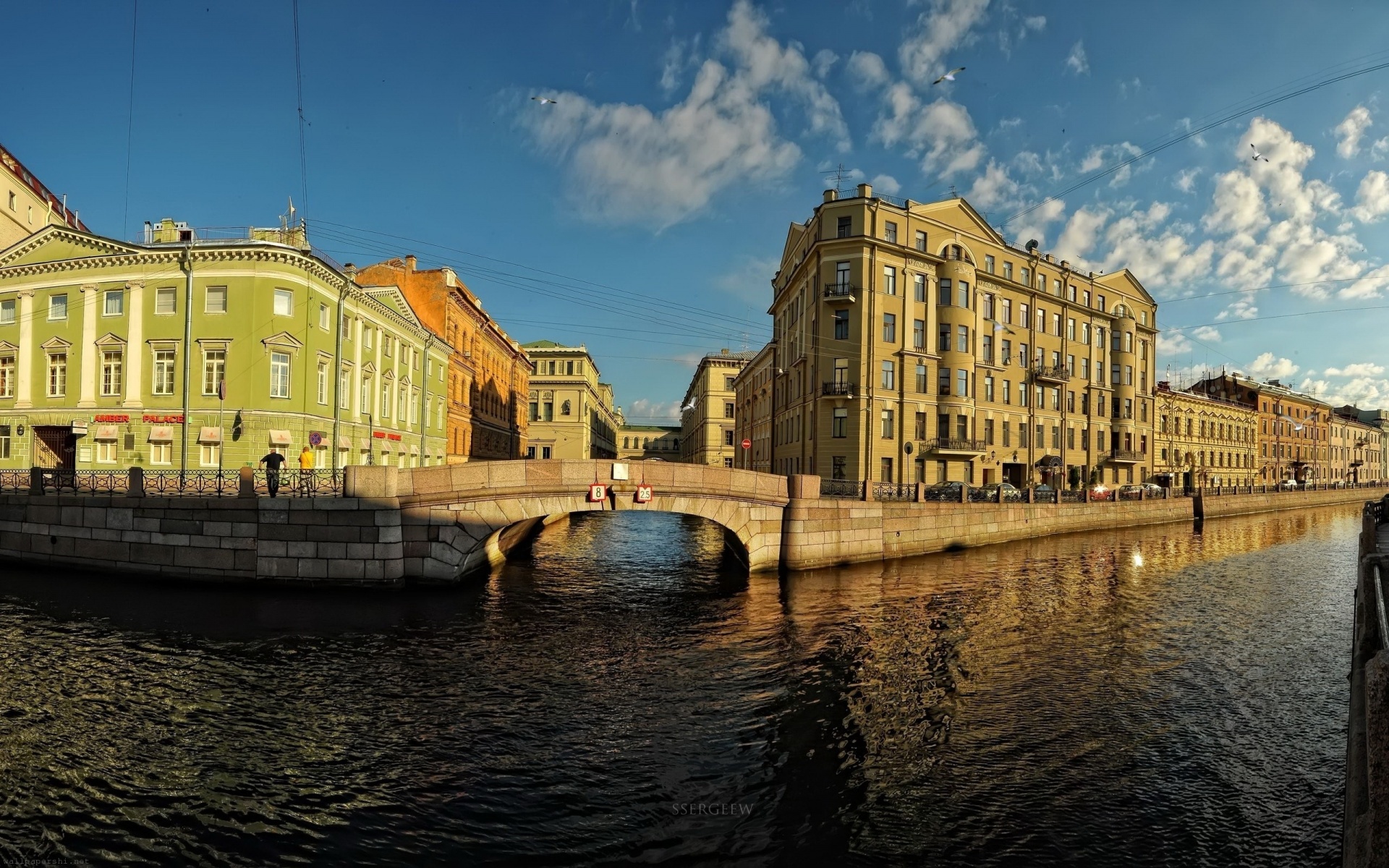 St Petersburg Russia Building River Neva River City Landscape