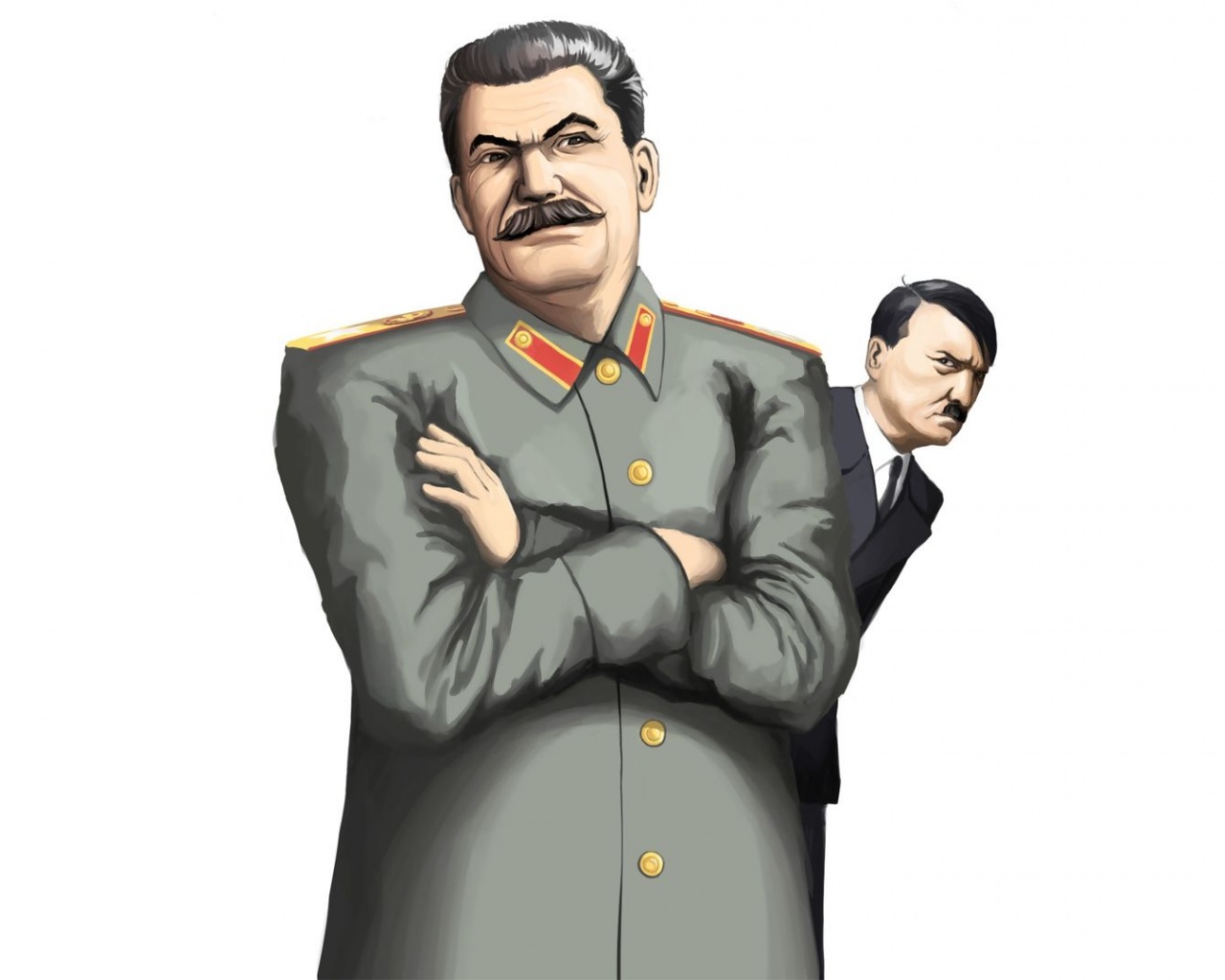 Stalin Parody Adolf Hitler