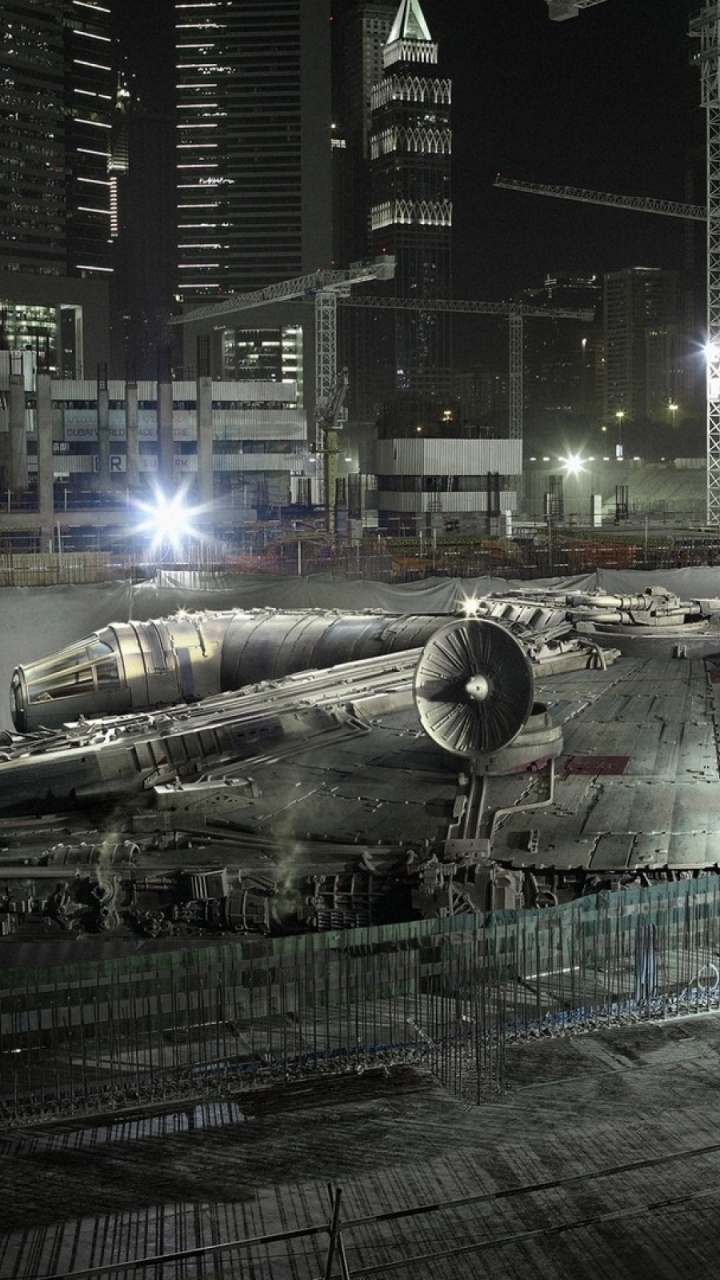 Star Wars Cityscapes Ships Millenium Falcon Constructions