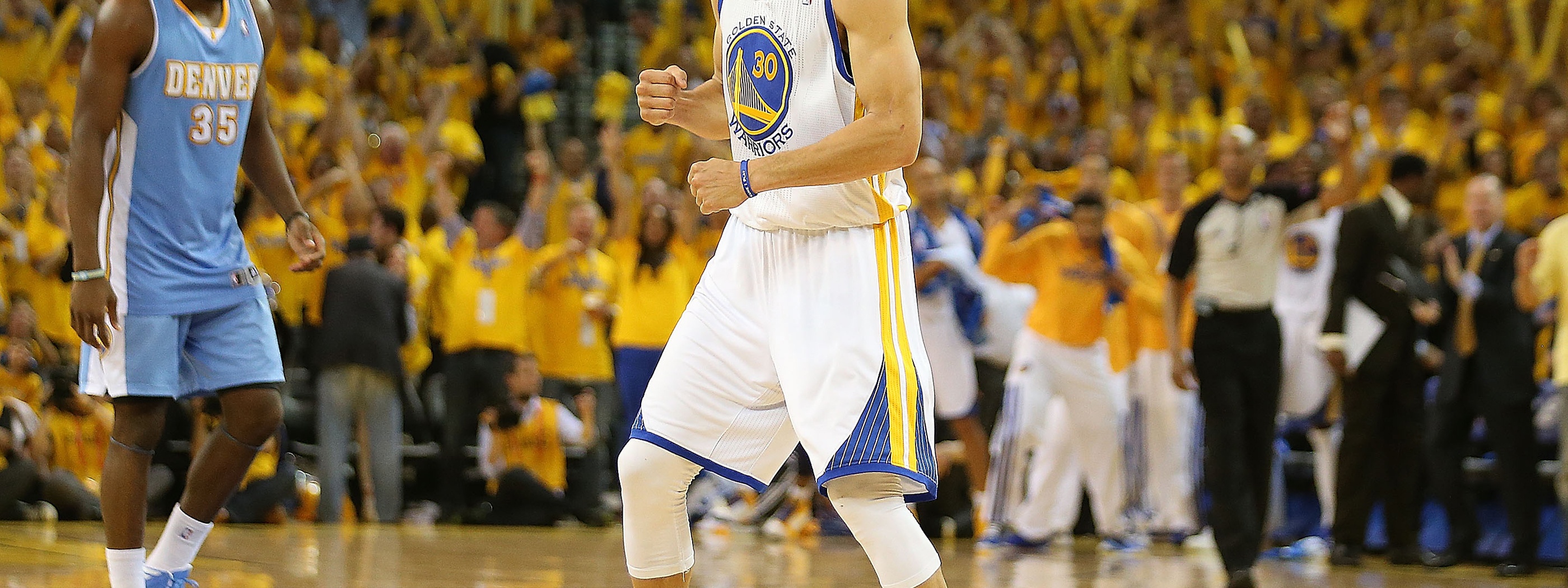 Stephen Curry Celebrates Victory