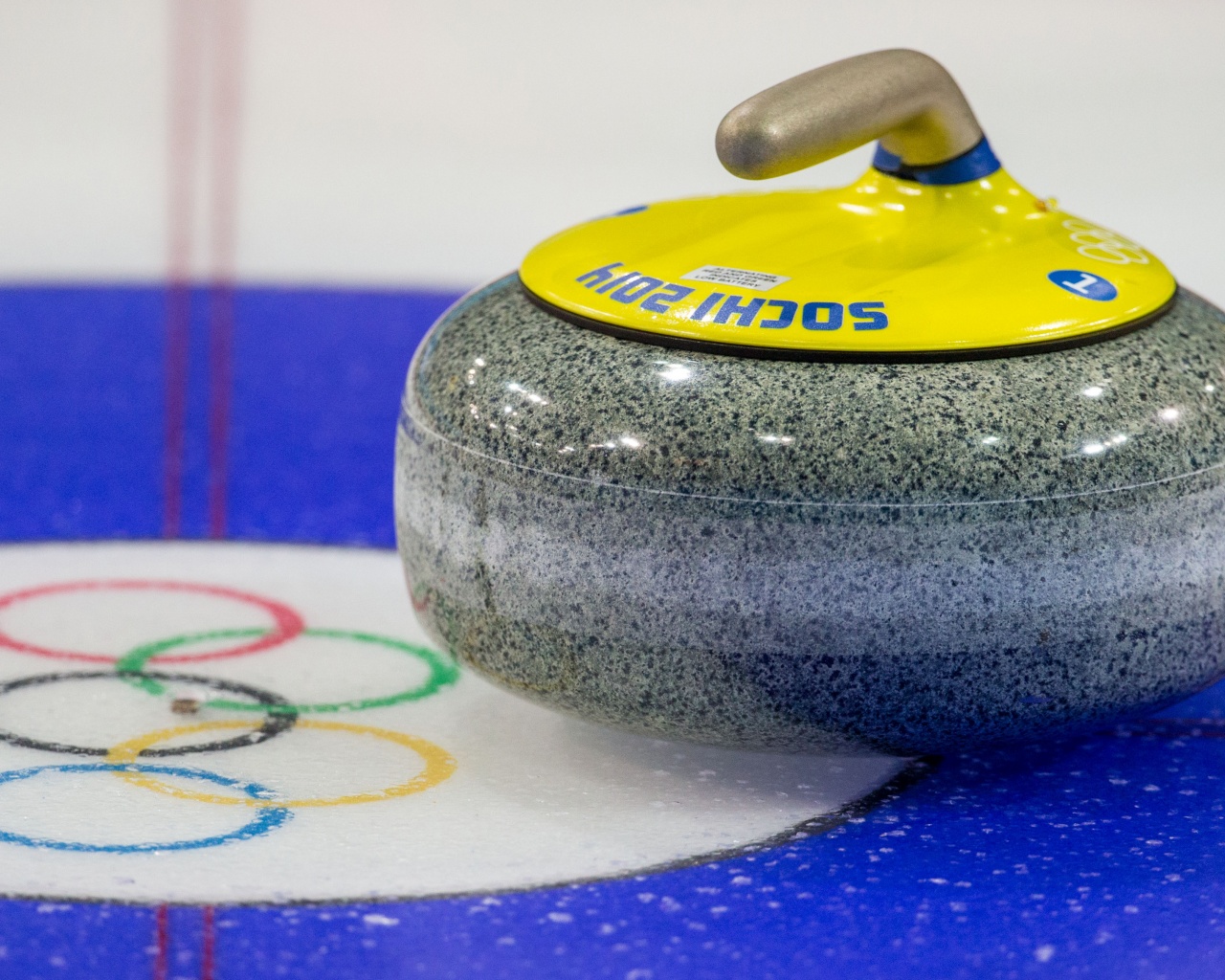 Stone For Curling At The Olympics In Sochi