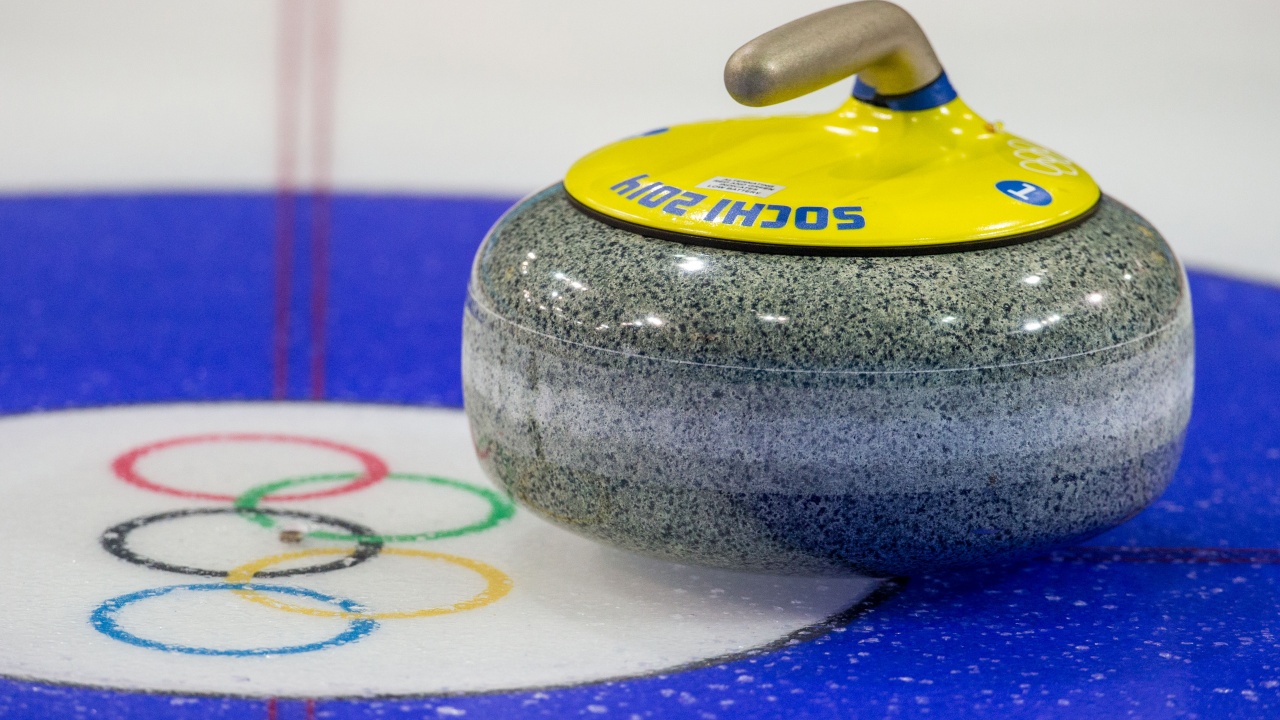 Stone For Curling At The Olympics In Sochi