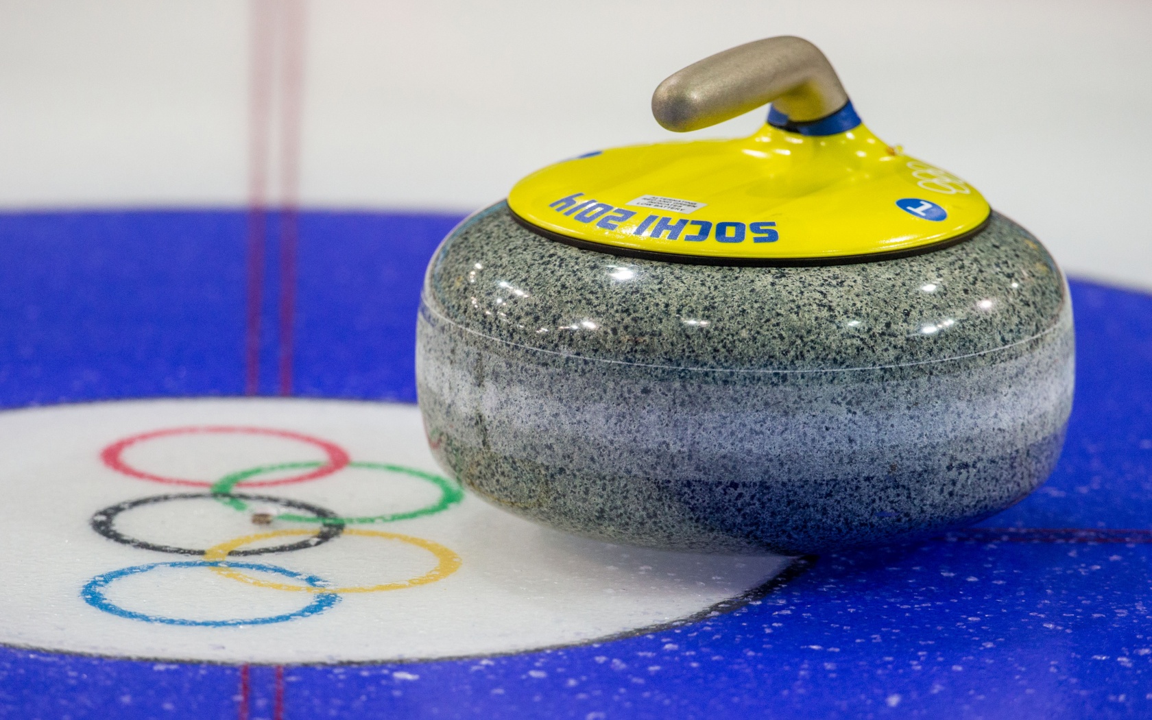 Stone For Curling At The Olympics In Sochi