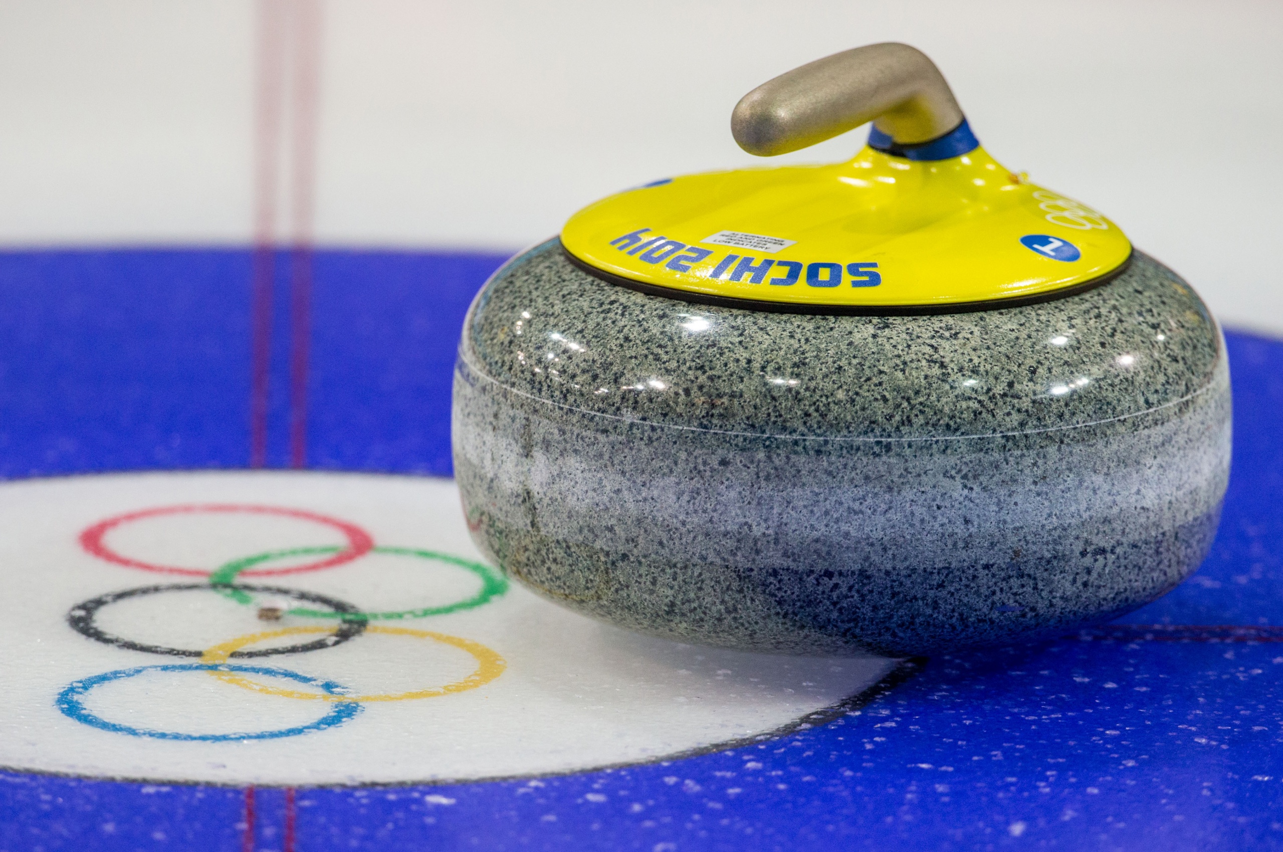 Stone For Curling At The Olympics In Sochi