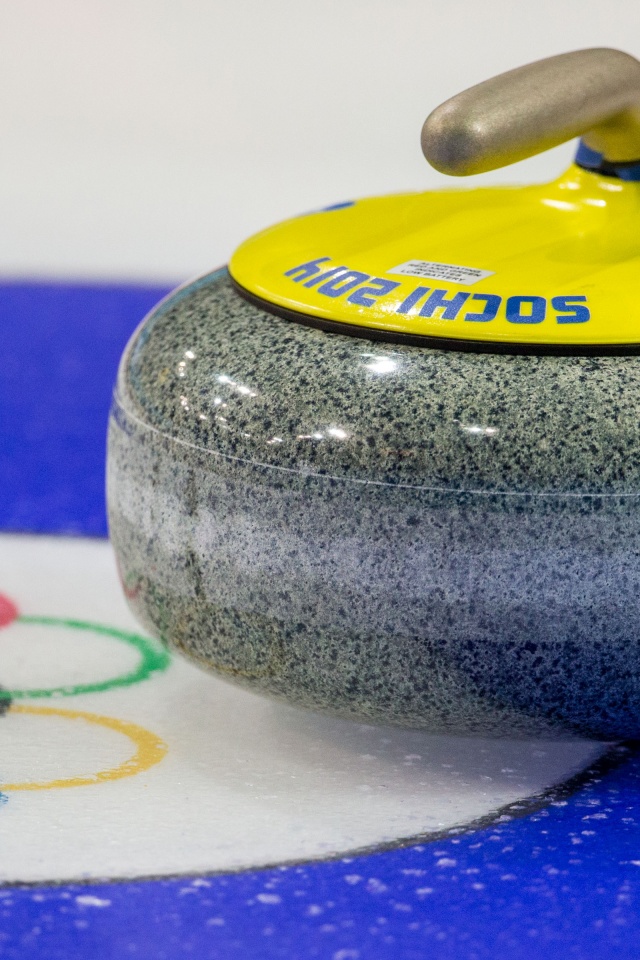 Stone For Curling At The Olympics In Sochi