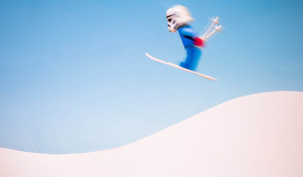 Stormtrooper Skiing