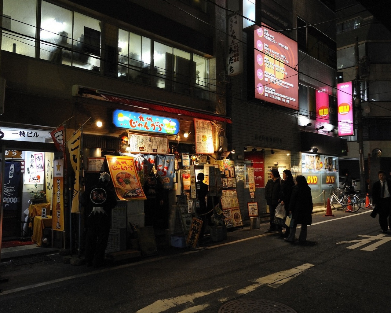 Street Night Showcase Tokyo Japan