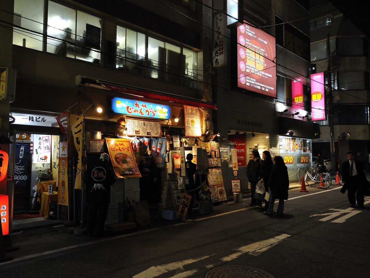 Street Night Showcase Tokyo Japan