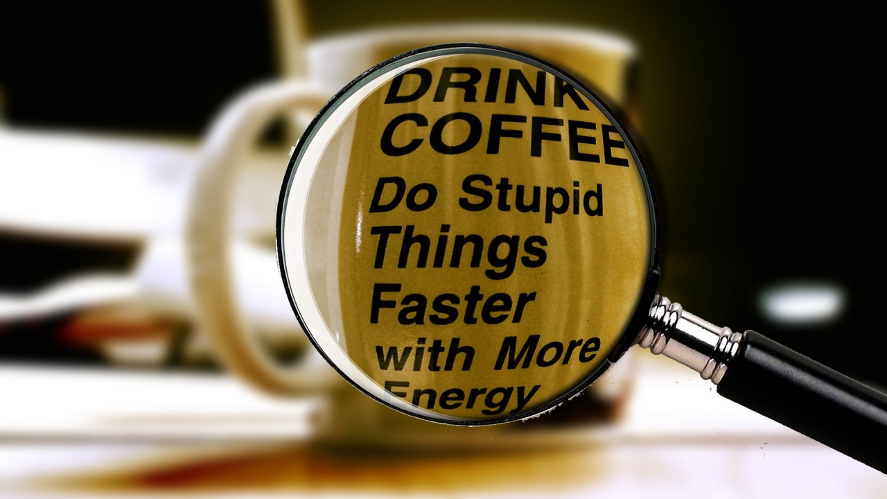 Stupid Coffee Energy Funny Drink Coffee Cups