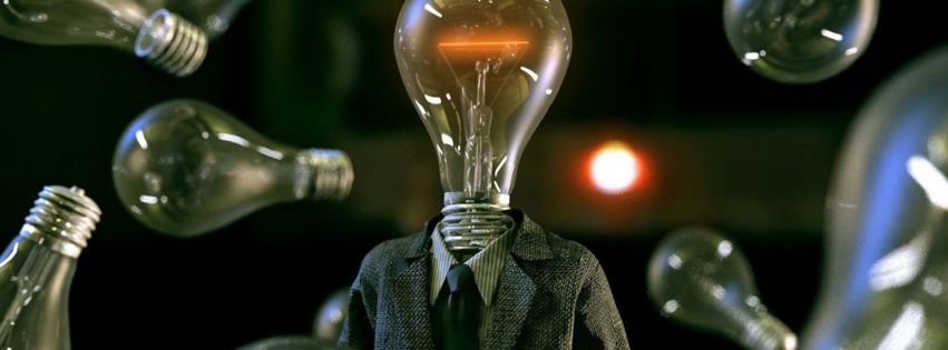 Suit Tie Funny People Fantasy Art Lamps Light Bulbs Bulbs