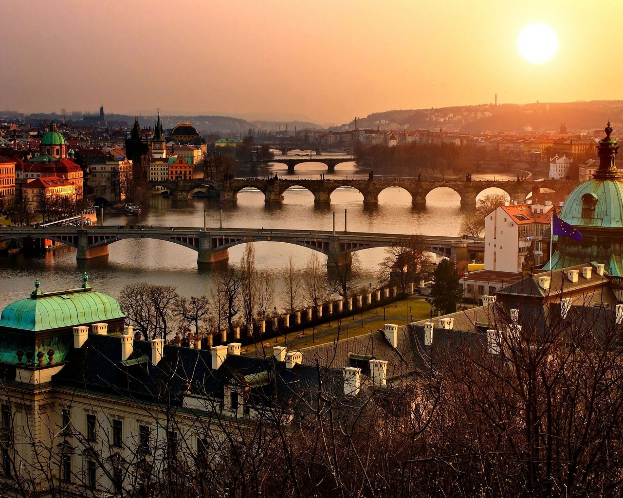 Sunrise In Prague