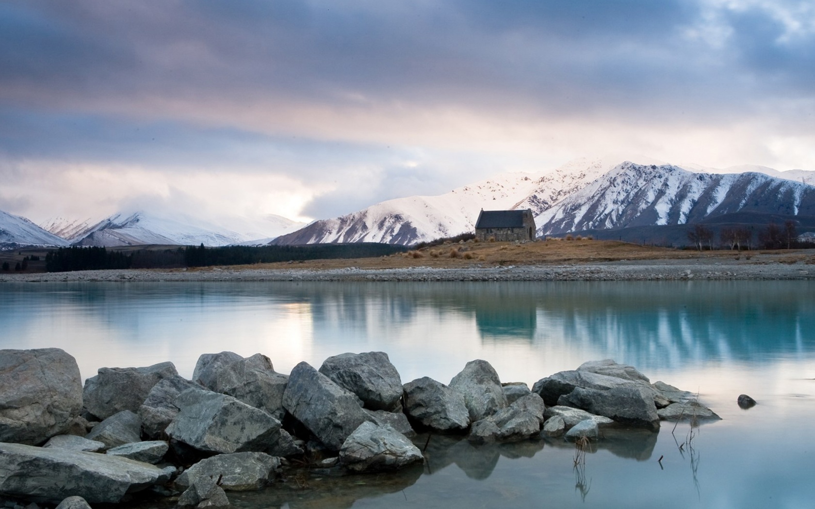 Sunrise Over Cold Lake Tekapo