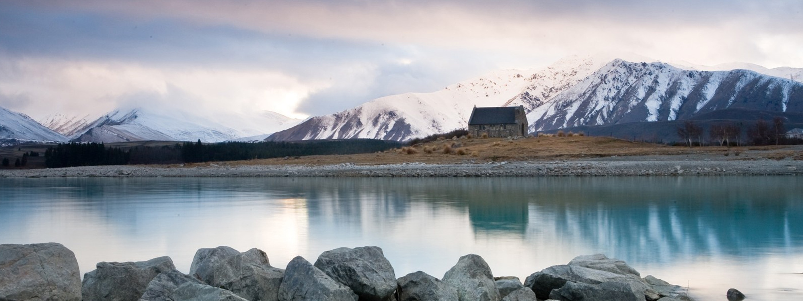 Sunrise Over Cold Lake Tekapo