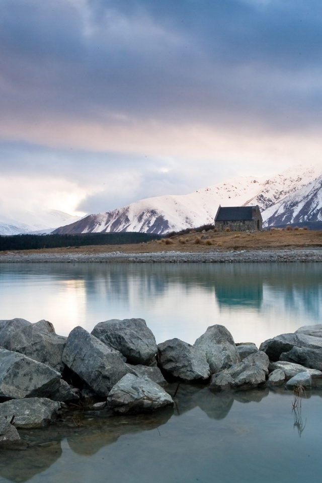 Sunrise Over Cold Lake Tekapo