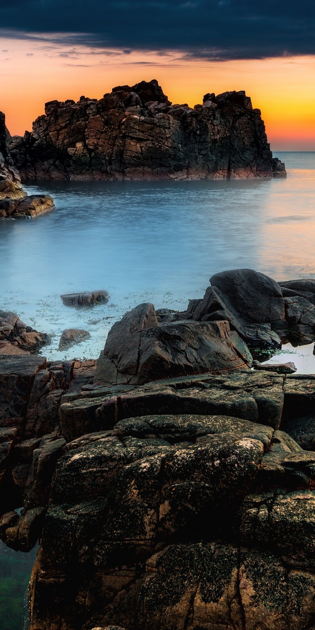 Sunset At A Rocky Coast