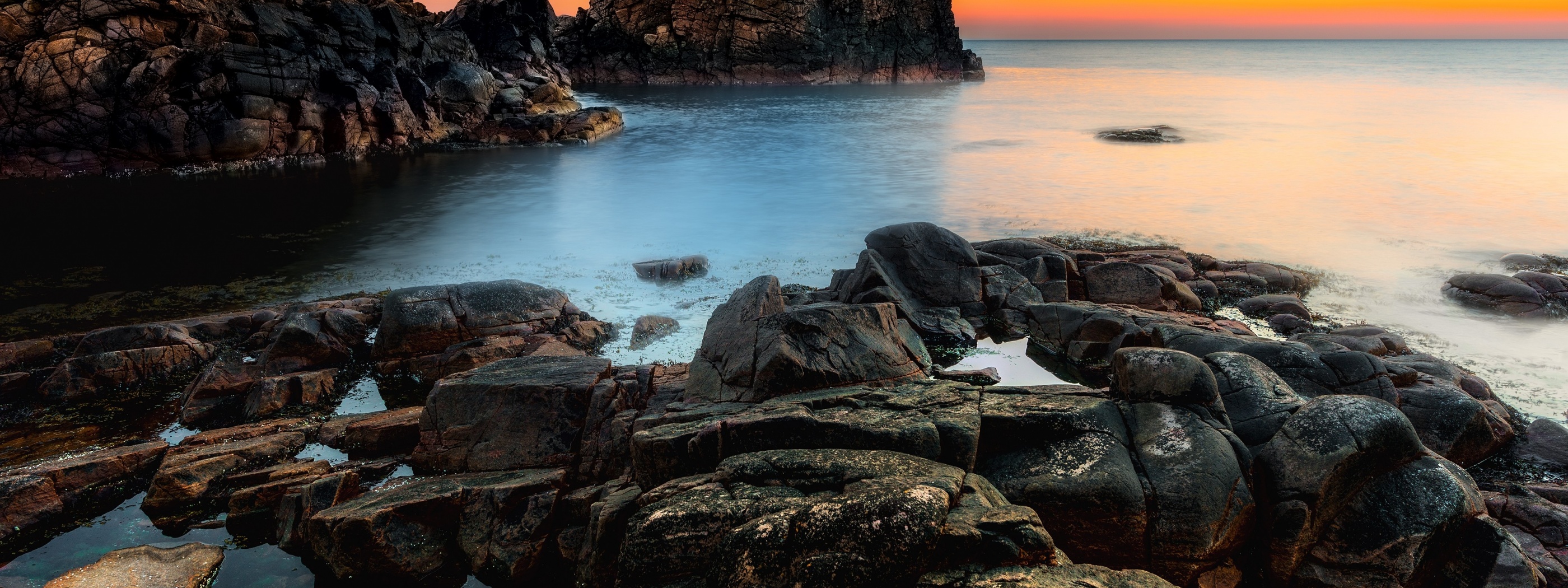 Sunset At A Rocky Coast