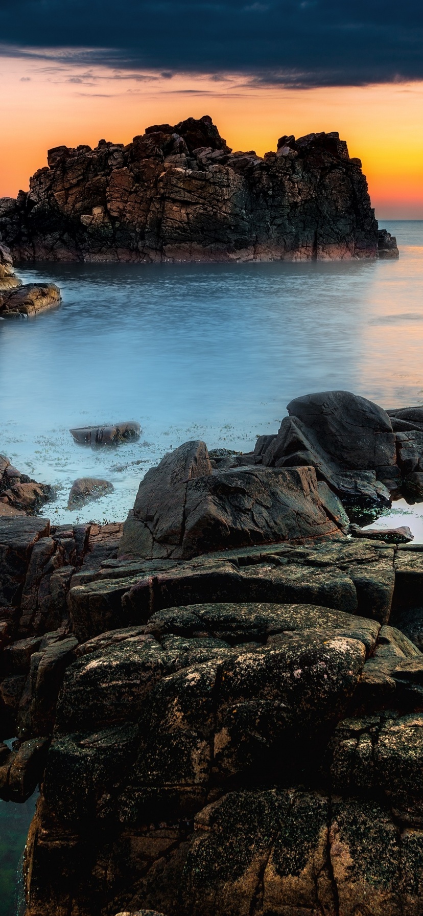 Sunset At A Rocky Coast