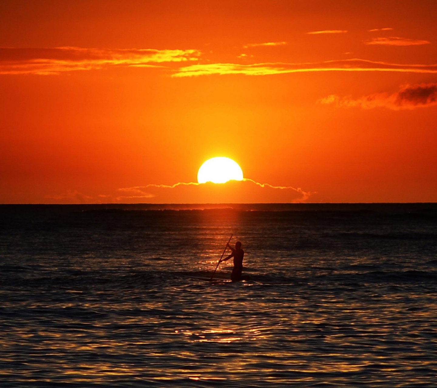 Sunset At Sea