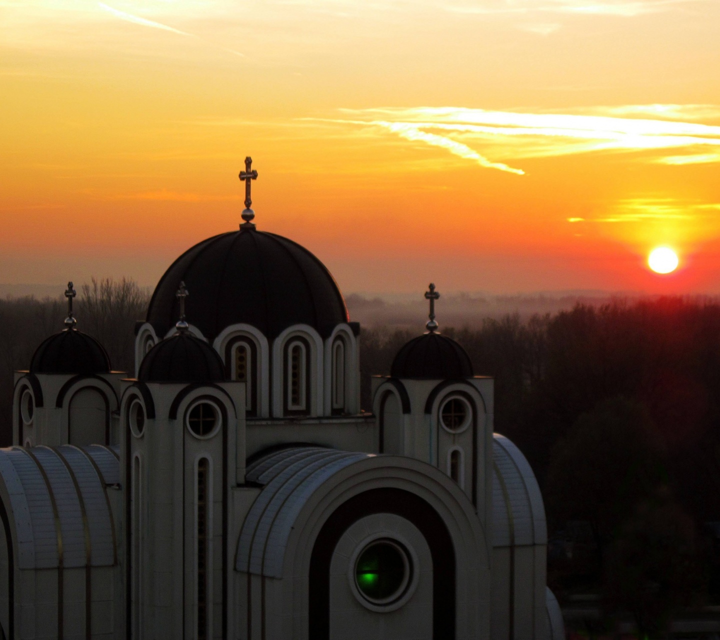 Sunset Belgrade Central Serbia Serbia